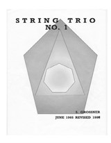 String Trio, for violin, viola and cello