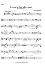 Sonata in one movement for viola & piano